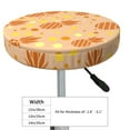 thumbnail image 2 of Goofa Pineapples Printed Stool Covers Round, Waterproof Round Bar Stool Covers Anti-Slip Round Bar Stool Seat Cover with Elastic Bands Durable -13 inch, 2 of 7