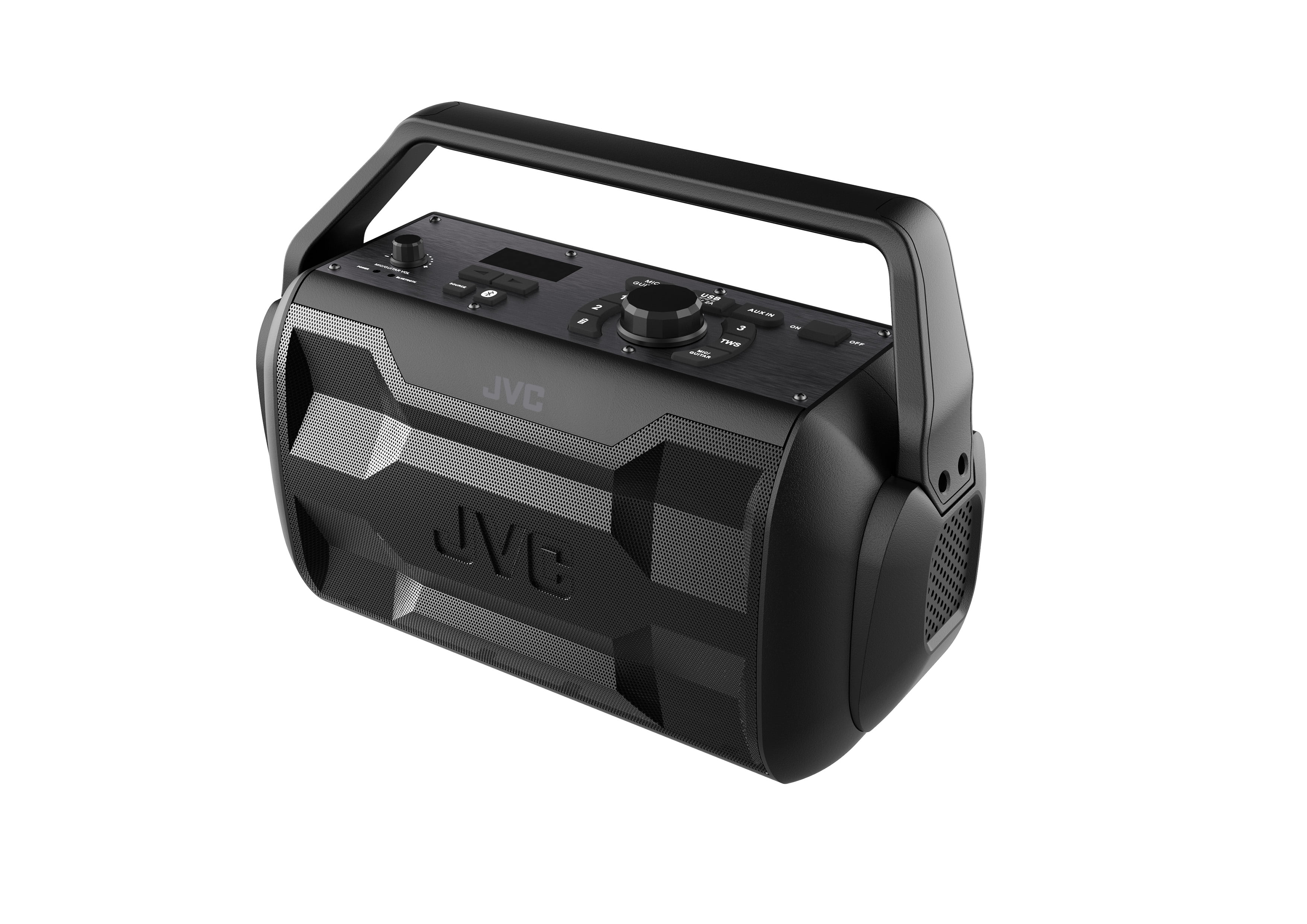 retroceder apilar vencimiento JVC Rover Portable Indoor/Outdoor Bluetooth, 30 Watts of Powerful Premium  Sound, 30 Hours of Playtime, IPX4 Water Resistant, USB Port and  Microphone/Guitar Input - Walmart.com