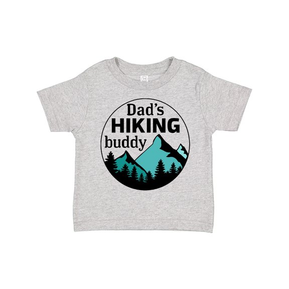 Inktastic Dad's Hiking Buddy with Mountains and Trees Boys or Girls Toddler T-Shirt