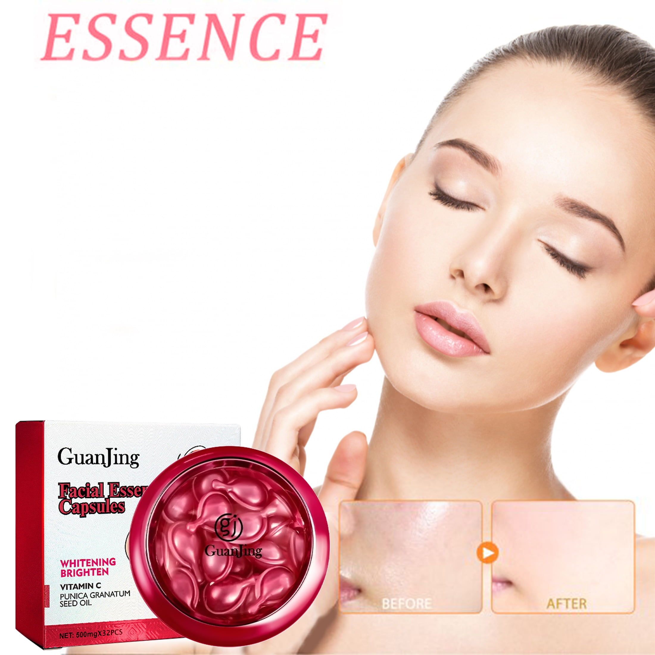 Vitamin C Face Serum Capsule Essence, Day Night Facial Serum Anti