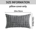 thumbnail image 6 of Unique Bargains Throw Pillow Covers Set of 2 for Living Room Decor Grey 12" x 20", 6 of 6