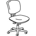 thumbnail image 3 of HON Volt Task Chair, Synchro-Tilt, Tension, Lock, Black Fabric, 3 of 5