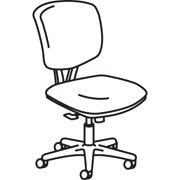 HON Volt Task Chair, Synchro-Tilt, Tension, Lock, Black Fabric