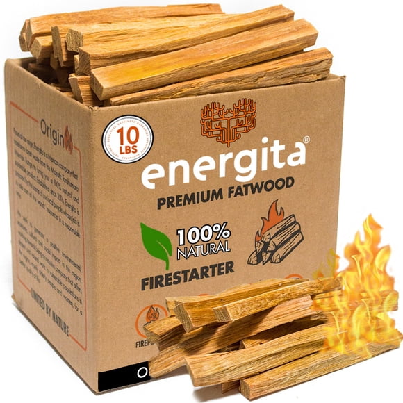 Energita Ocote Iniciador de Fuego Premium 100% Natural Energita Madera de ocote en astilla