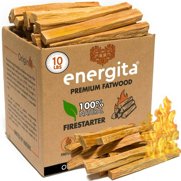Energita Ocote Iniciador de Fuego Premium 100% Natural Energita Madera de ocote en astilla