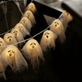 thumbnail image 3 of ZheElen Halloween Decor With Ghosts Lanterns Battery Powered light string, Light Chains Halloween Ghosts LED Light Chains, 3 of 6