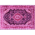thumbnail image 1 of Ahgly Company Indoor Rectangle Medallion Pink Traditional Area Rugs, 5' x 8', 1 of 4