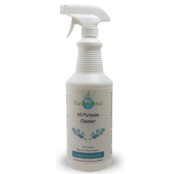 EarthSential Eucalyptus All Purpose Cleaner, 32 oz – Multi-Surface Plant-Based Cleaning Spray – Made with Eucalyptus Essential Oil – 5 Simple Ingredients – No Synthetic Fragrance