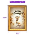 thumbnail image 5 of Happy Anniversary Labrador Retriever Celebrates Wedding Love Family Party Acrylic Plaque with Wood Photo Frame Box Lab Dog Lover Gifts Light Box - 01015, 5 of 5