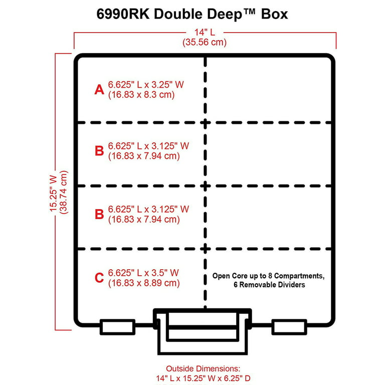 Artbin Super Satchel Double Deep w/Removable Dividers-Rose Gold Handle