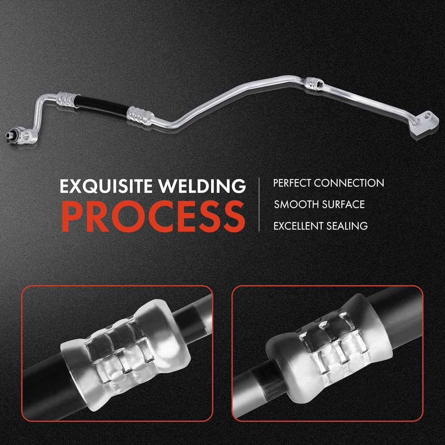 A-Premium A/C Liquid Line Hose Assembly Compatible with Ford Fusion 2010-2012, Lincoln MKZ 2011-2012, Mercury Milan 2010-2011, 2.5L, Condenser to Evap, Without Orifice Tube