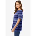 thumbnail image 3 of Woman Within Plus Size Perfect Printed Short-Sleeve Crewneck Tee, 3 of 3