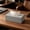 Gray, variant on Topukaiba Square Tissue Box Cover, Decorative Cube Tissue Holder with Faux-Wood Pattern, Fits Standard Tissues for Bathroom Vanity Countertop Office Car,Gray,9.2x4.9x3.1in