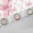 thumbnail image 4 of Manfei Initial Letter Z Curtains and Drapes (42x63),Cute Bowtie Blackout Curtains for Bedroom,Pink White Curtains Pack of 2 (42x63) For Girls,Breathable Bedroom Decoration, 4 of 7