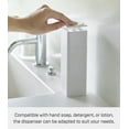 thumbnail image 3 of Yamazaki Home Push Soap Dispenser, White, ABS Plastic, 8.5 fluid oz., 250 milliliters, No Assembly, 3 of 7