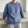thumbnail image 6 of AnuYalue Men's Big and Tall Sweatshirt Baggy FALL Long Sleeve Tops Breathable Crew Neck Pullover Sweatshirts Solid Color, 6 of 8