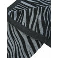 thumbnail image 3 of Zeckos Black / White Zebra Stripe Scarf Shawl Fringed, 3 of 3