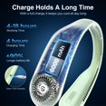 thumbnail image 3 of Ventilador de cuello Hotsales, sin aspas, recargable, 6000 mAh, 3 velocidades, 3 of 9
