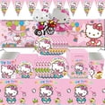 thumbnail image 2 of Suministros de fiesta Rosa KT Cat Hello Kitty, globos, tazas, platos, mantel, juguetes, decoraciones de cumpleaños para Baby Shower, artículos de envío gratis, 2 of 4