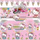 thumbnail image 3 of Mantel de Hello Kitty para fiestas, suministros para mesa, tazas, platos, juguete, decoraciones de feliz cumpleaños, artículos de envío gratis, 3 of 4