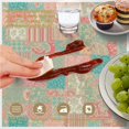 thumbnail image 6 of Pioneer Flower Floral Print Pattern Round Tablecloth 60 X 60 Inch, Wrinkle Resistant Wipeable Table Cloth for Kitchen Dining Picnic Patio Party, 6 of 6