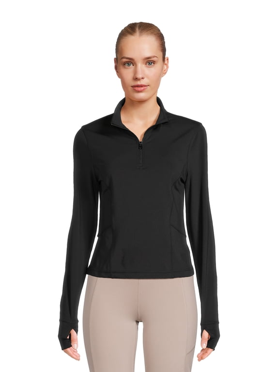 Women's Pullover Quarter Zip Jacket, Sizes XS-XXXL
