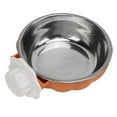 thumbnail image 2 of Pumpkin Shape Hanging Dog Bowl, Removable Stainless Steel Feeder for Cats Dogs Birds Guinea Pigs, Screw Buckle Design, Multifunctional Use, Large Caliber Open Bowl, 2 of 7