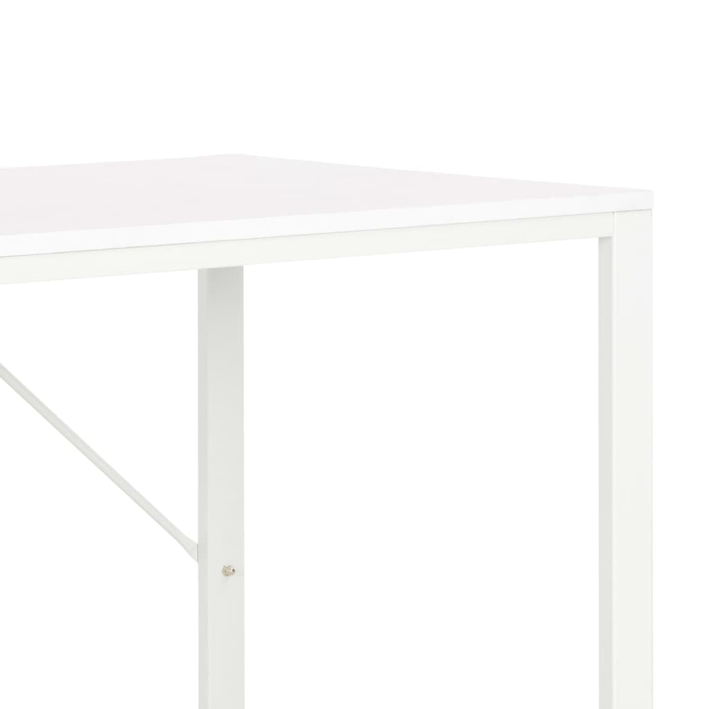 Kepooman Home Office Modern Computer Desk Dining Table, 47.2" x 23.6" x 28.7", White Kepooman Home Office Modern Computer Desk Dining Table, 47.2" x 23.6" x 28.7", White