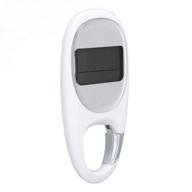 Walking Pedometer, Burned Calories Recording Step Counter For Travel Mountaineering Sports White,Black