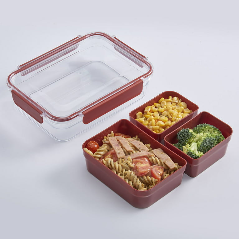 Genteen Bento Box for Kids, Kids Lunch Box with 3 Removable