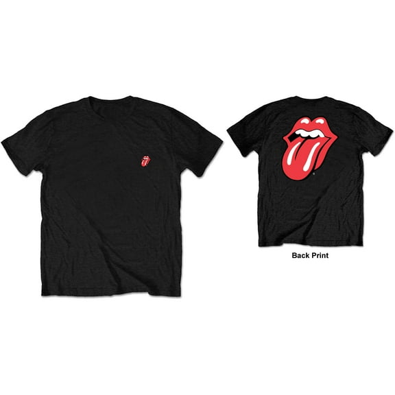 The Rolling Stones Unisex T-Shirt Classic Tongue (Back Print/Retail Pack) (Small)