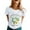 White, variant on Short Sleeve Shirts for Women Graphic Print Y2K Summer Top 2026 Basic Casual Tees Trending