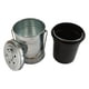 thumbnail image 5 of Cubo de Basura Metálico para Exteriores, Cesta para Basura, Maceta, Cubo de Basura Multifuncional para Exteriores con Tapa para Jardín, Casa Y Césped., 5 of 9