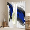 thumbnail image 3 of Homewish Graffiti Splash Blackout Curtains Set of 2 (52x84 Each) For Adults Female Men,Abstract Geometric Stripes Window Curtains,Black Blue White Curtains and Drapes,Ultra Soft Home Decor, 3 of 6