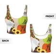 thumbnail image 5 of Fotbe Gnome Happy Fall Pattern Womens' Sports Bra Longline Wirefree Padded with Medium Support Sports Moisture-Wicking Workou Vest,Tank Top-Small, 5 of 7
