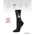 thumbnail image 6 of MeMoi Unicorn Bamboo Blend Crew Socks - Womens - Female, 9-11, Black, 6 of 7