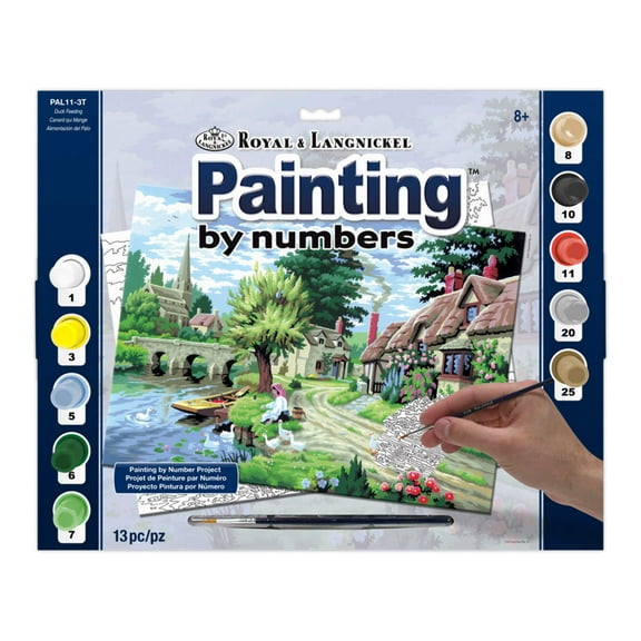 Royal Paint By Number Adult Lg Duck Feeding For ages 8 and up