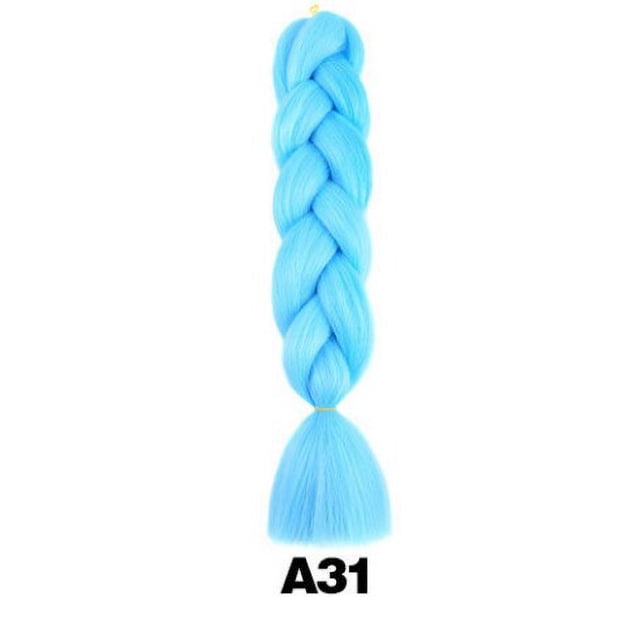 Extensiones de cabello trenzado Jumbo ombré, fibra sintética de alta temperatura, 24 pulgadas, 1 unidad