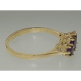 thumbnail image 4 of LBG British Made 10k Yellow Gold Natural Amethyst Womens Engagement Ring - 33 size options - Size 6, 4 of 6