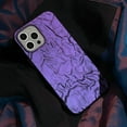 thumbnail image 3 of iPhone 12 Pro Max Glitter Case, Fashion Bling Glitter Purple Cute Soft Silicone Tin Foil 3D Pleats Women Girls Shockproof Soft Case Cover for iPhone 12 Pro Max, 3 of 8