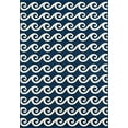 thumbnail image 1 of Momeni Rugs Baja Collection Contemporary In/Outdoor Fade Resistant Area Rug, 67" x 96", Navy Blue, 1 of 5