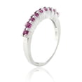 thumbnail image 2 of Ruby Delicate Eternity Wedding Band Ring 925 Sterling Silver Gemstone Jewelry For Women Gift By KIRAN FINE JEWELS, 2 of 5