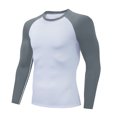 thumbnail image 4 of Dovford Mens Raglan Long Sleeve T Shirt Color Block Baseball Jersey Muscle Gym Workout Athletic Shirts Casual Tee Top, 4 of 4