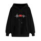 thumbnail image 1 of ICHUANYI Liquidación Mujer Moda Casual Manga Larga Estampado Sudadera con Capucha Tops Blusa ICHUANYI WER202308170854, 1 of 3