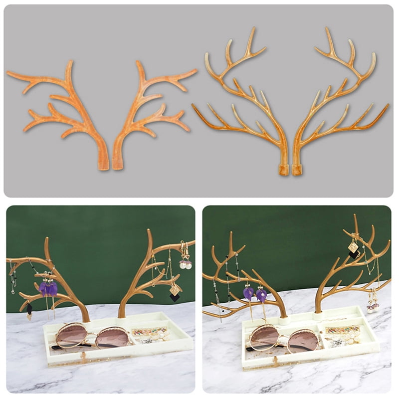 Resin Molds for Deer Antler Jewelry Holder Mold Jewelry Display Stand Mold