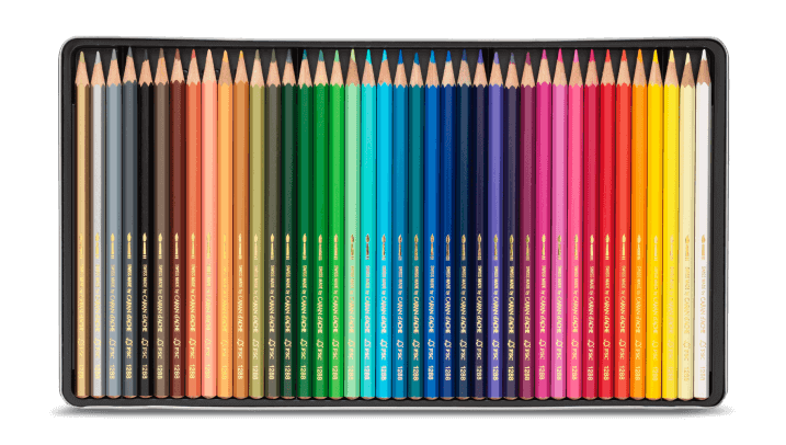 Caran d'Ache Fancolor Color Pencils 40 Colors
