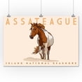 thumbnail image 2 of Assateague Island National Seashore, Wild Horse, Tan (24x36 Giclee Gallery Art Print, Vivid Textured Wall Decor), 2 of 3