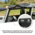 thumbnail image 6 of Kojem Convertible Soft Top Sailcloth for 1987-1995 Jeep Wrangler YJ Zip Out with Removable Upper Door Skins and Back Window Black Sailcloth 2 Door 9870215, 6 of 11