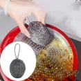 thumbnail image 2 of 8 Pcs Lanyard Wire Balls, Stainless Steel Scrubber, Non-Scratch Wire Dishcloth, Metal Scouring Pads, Reusable Washing Up Sponge, Flexible Scrubber Pads for Cleaning Dishes Pots Pans Grills， 2.7 Inch, 2 of 9