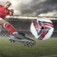 thumbnail image 2 of Soidarity Regalo de fútbol oficial de talla 5 resistente al desgaste de PVC para fanáticos del fútbol, adecuado para todas las Deportes y aire libre Estilo de tres hojas rojo. cinco, 2 of 6